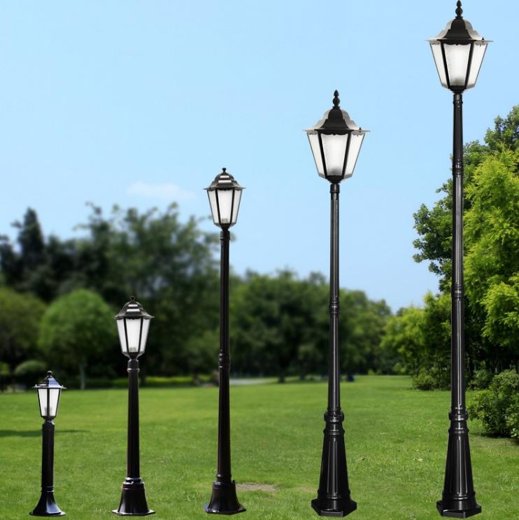 Llàmps d-alumini Single Lamp Post Street Garden Post Lamp