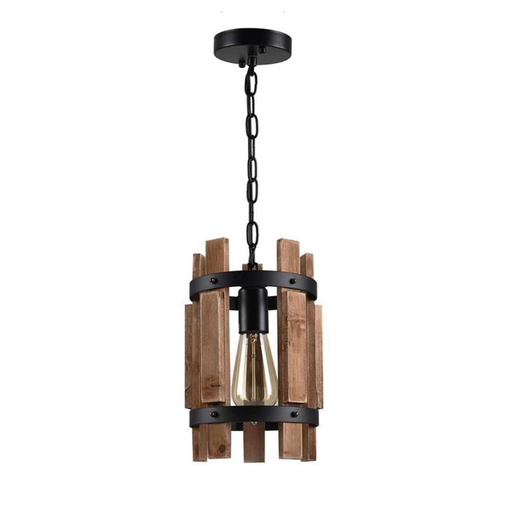 petit chandelier, de fusta retro industrial