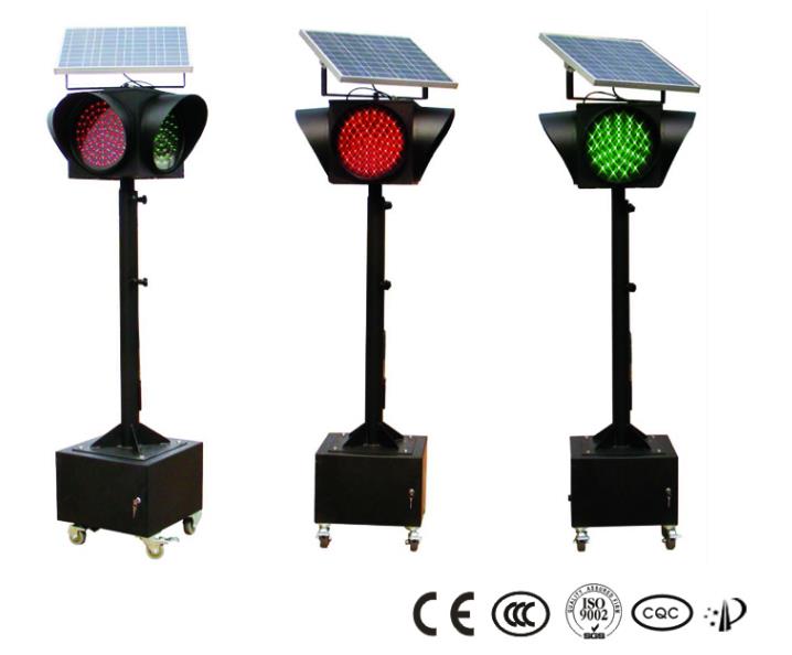 llum de tràfic solar de carretera vermella, groga i verda, llum d-avis de tràfic LED solar